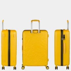 Maleta Grande Rígida Lois Modelo Zion Con Capacidad De 86 L Color -Bolsa De Moda mostaza sku 16428123 17560139 xxl