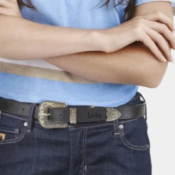 Cinturon Piel Genuina 25Mm Lois Cinturones -Bolsa De Moda negro 100 sku 16654649 47240401 xxl