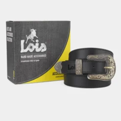 Cinturon Piel Genuina 25Mm Lois Cinturones -Bolsa De Moda negro 110 sku 16654650 47310494 xxl