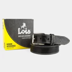 Cinturon Piel Genuina 35Mm De Mujer/Hombre Lois Cinturones En Piel -Bolsa De Moda negro 115 sku 16634752 26590850 xxl