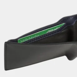 Cartera De Hombre Jaslen Lyon En Piel -Bolsa De Moda negro azul sku 16042226 23430589 xxl