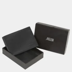 Cartera De Hombre Jaslen Lyon En Piel -Bolsa De Moda negro azul sku 16042226 23440529 xxl