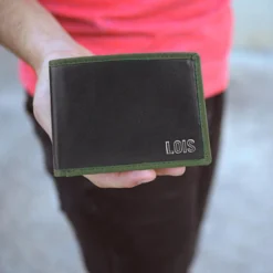 Cartera De Piel De Hombre Lois Davis En Piel -Bolsa De Moda negro kaki sku 16512446 05030562 xxl