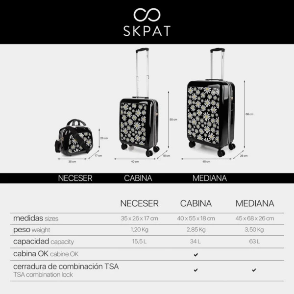 Maleta Cabina Y Neceser Skpat Niza 5 Maleta Cabina Y Neceser Skpat Niza - Imagen 5