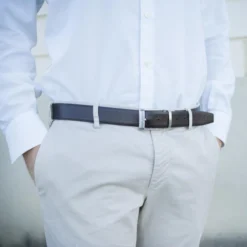 Cinturon Reversible 35Mm Piel Genui De Mujer/Hombre Jaslen En Piel Genuina -Bolsa De Moda negro marron 105 sku 16316681 21510283 xxl