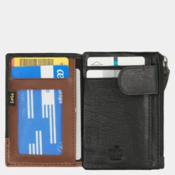 Cartera/Monedero De Hombre Lois Durham En Piel -Bolsa De Moda negro tan sku 16042214 03480689 xxl