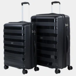 Set De 2 Maletas Trolleys Polipropileno Roma Rígidas Capacidad De 253 L + Extensible