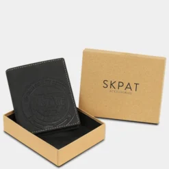 Cartera De Hombre Skpat Vintage En Piel -Bolsa De Moda negro sku 16042104 14250224 xxl