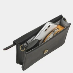 Bolso Bandolera De Mujer Lois Redwood Color En Piel Pu -Bolsa De Moda negro sku 16042255 07590118 xxl