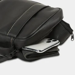 Bandolera De Hombre Jaslen Monza En Piel 12 Bandolera De Hombre Jaslen Monza En Piel -Bolsa De Moda negro sku 16042473 36080534 xxl