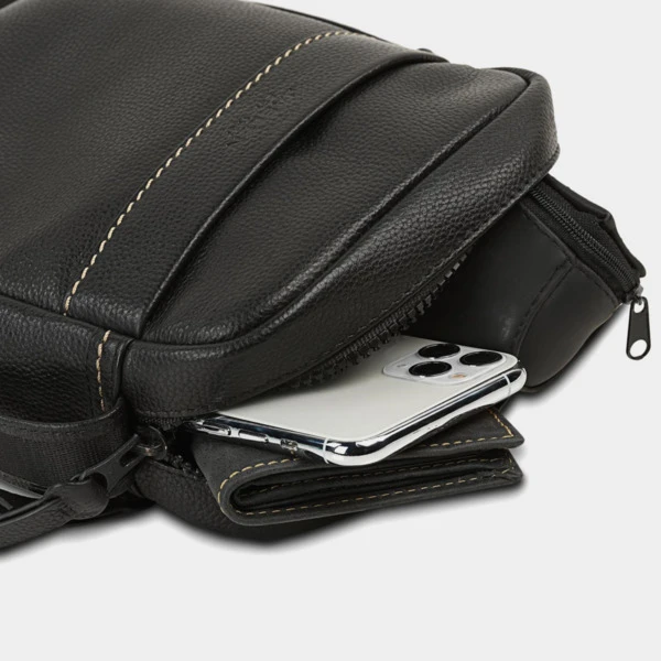 Bandolera De Hombre Jaslen Monza En Piel 3 Bandolera De Hombre Jaslen Monza En Piel - Imagen 3