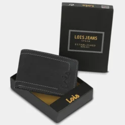 Cartera De Hombre Lois Debauch Color En Piel Con Rfid -Bolsa De Moda negro sku 16062203 36060417 xxl