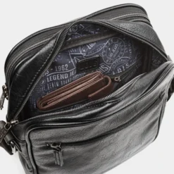Bandolera De Hombre Lois Colección Grant En Polipiel -Bolsa De Moda negro sku 16064738 37130081 xxl
