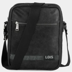 Bandolera De Hombre Lois Colección Grant En Polipiel -Bolsa De Moda negro sku 16064738 37150242 xxl