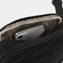 Bandolera De Mujer/Hombre Lois Galveston En Lona-Polipiel -Bolsa De Moda negro sku 16064872 17330545 xxl