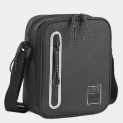 Bandolera De Hombre Lois Colección Cooper En Lona -Bolsa De Moda negro sku 16092804 34140120 xxl