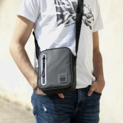 Bandolera De Hombre Lois Colección Cooper En Lona -Bolsa De Moda negro sku 16092804 34140983 xxl