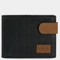 Cartera Horizontal De Hombre Lois De La Colección Davidson En Piel Genuina -Bolsa De Moda negro sku 16144152 31450036 xxl