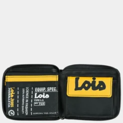 Cartera De Hombre Lois Isthmus En Polipiel/Nylon -Bolsa De Moda negro sku 16150000 07300581 xxl