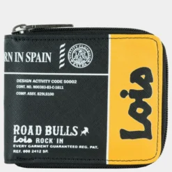 Cartera De Hombre Lois Isthmus En Polipiel/Nylon -Bolsa De Moda negro sku 16150000 07350077 xxl