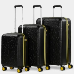 Lois Juego De Maletas (Cabina, Mediana Y Grande) Estocolmo Rígidas De Abs Con Capacidad De 170L -Bolsa De Moda negro sku 16428098 59080555 xxl