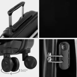 Maletas Mediana Stickers Rigida/Blanda Con Capacidad De L -Bolsa De Moda negro sku 16493259 19230075 xxl