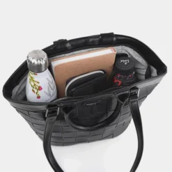 Bolso Con Doble Asa Lois Crossover -Bolsa De Moda negro sku 16512460 36460683 xxl