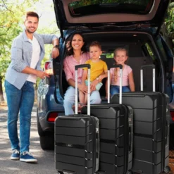 Maletas Mediana Venecia Rigida/Blanda Con Capacidad De 105 L -Bolsa De Moda negro sku 16593839 47460863 xxl