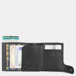 Tarjetero/Billetero De Hombre Jaslen Billeteros Piel Jaslen En Piel -Bolsa De Moda negro sku 16619205 28410544 xxl