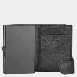 Tarjetero/Billetero De Hombre Jaslen Billeteros Piel Jaslen En Piel -Bolsa De Moda negro sku 16619205 28420927 xxl