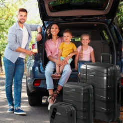 Juego De 2/3 Maletas (Cabina, Mediana Y Grande) Stuttgart Rigida/Blanda Con Capacidad De 92 L 26 Juego De 2/3 Maletas (Cabina, Mediana Y Grande) Stuttgart Rigida/Blanda Con Capacidad De 92 L -Bolsa De Moda negro sku 16659565 58340320 xxl