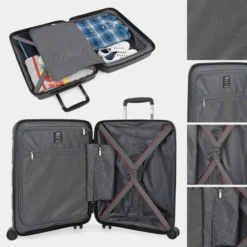 Juego De 2/3 Maletas (Cabina, Mediana Y Grande) Stuttgart Rigida/Blanda Con Capacidad De 92 L 28 Juego De 2/3 Maletas (Cabina, Mediana Y Grande) Stuttgart Rigida/Blanda Con Capacidad De 92 L -Bolsa De Moda negro sku 16659565 58370730 xxl