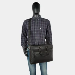 Maletin De Piel Portatil 15,6" De Mujer/Hombre Lois Sanford En Piel 14 Maletin De Piel Portatil 15,6" De Mujer/Hombre Lois Sanford En Piel -Bolsa De Moda negro sku 16679785 30070177 xxl