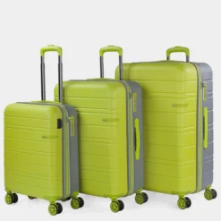 Juego De Maletas (Cabina, Mediana Y Grande) San Marino En Abs Extensibles Con Capacidad De 113L