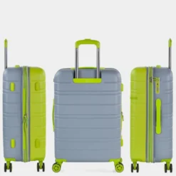 Juego De Maletas (Cabina, Mediana Y Grande) San Marino En Abs Extensibles Con Capacidad De 113L -Bolsa De Moda pistacho plata sku 16041873 10160297 xxl