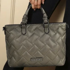 Bolso Shopper Con Bandolera Lois Dewey -Bolsa De Moda plata oscuro sku 16512488 46370714 xxl