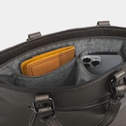 Bolso Shopper Con Bandolera Lois Dewey -Bolsa De Moda plata oscuro sku 16512488 46380892 xxl