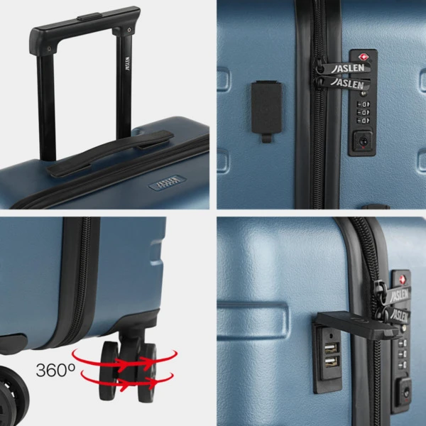 Juego De Maletas 50/60/70 Cms Jaslen Viena En Abs Con Capacidad De 177L 5 Juego De Maletas 50/60/70 Cms Jaslen Viena En Abs Con Capacidad De 177L - Imagen 5