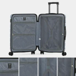 Maletas Mediana Viena Rigida Con Capacidad De 57 L -Bolsa De Moda plata sku 16161647 13040662 xxl