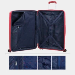 Maleta De Viaje Grande Trolley Roma Rígida De Polipropileno Con Capacidad 124 19 Maleta De Viaje Grande Trolley Roma Rígida De Polipropileno Con Capacidad 124 -Bolsa De Moda rojo sku 16041858 26490801 xxl
