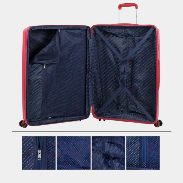 Maleta De Viaje Grande Trolley Roma Rígida De Polipropileno Con Capacidad 124 10 Maleta De Viaje Grande Trolley Roma Rígida De Polipropileno Con Capacidad 124 - Imagen 10