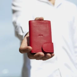 Pack Cartera/Tarjetero + Llavero -Bolsa De Moda rojo sku 16042116 44510282 xxl