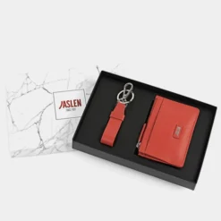 Pack Monedero/Tarjetero + Llavero Jaslen Packs Regalo Marroquineria Jaslen Sra -Bolsa De Moda rojo sku 16042129 29010198 xxl