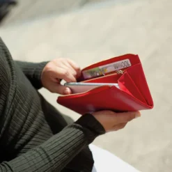 Cartera De Mujer Jaslen Georgia En Piel -Bolsa De Moda rojo sku 16042141 58350951 xxl