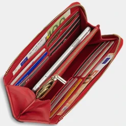 Cartera De Mujer Jaslen Georgia En Piel -Bolsa De Moda rojo sku 16042141 58370197 xxl