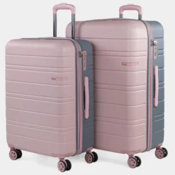 Juego De Maletas (Mediana Y Grande) San Marino En Abs Extensibles Con Capacidad De 191L Con Tsa