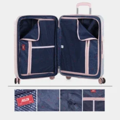 Juego De Maletas (Mediana Y Grande) San Marino En Abs Extensibles Con Capacidad De 191L Con Tsa -Bolsa De Moda rosa plata sku 16041888 30310791 xxl