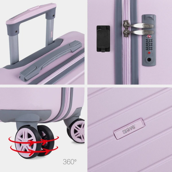 Juego De Maletas (Cabina Y Mediana) Monaco Con Capacidad De 67L Con Tsa Y Usb 15 Juego De Maletas (Cabina Y Mediana) Monaco Con Capacidad De 67L Con Tsa Y Usb - Imagen 15