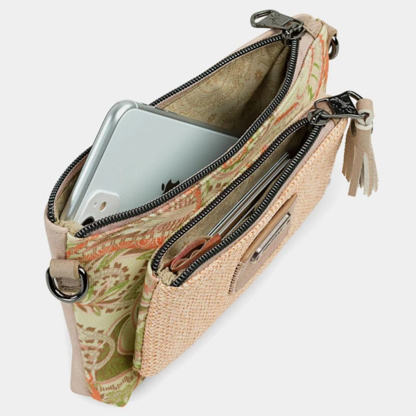 Mini Bolso Bandolera/Cartera Doble De Mujer/Hombre Skpat Annecy En Poliéster/Lona/Polipiel/Straw 3 Mini Bolso Bandolera/Cartera Doble De Mujer/Hombre Skpat Annecy En Poliéster/Lona/Polipiel/Straw - Imagen 3