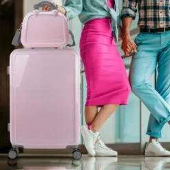 Maletas Mediana Stickers Rigida/Blanda Con Capacidad De L -Bolsa De Moda rosa sku 16493262 19420503 xxl